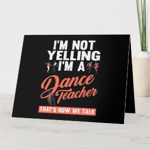 So reden wir über lustiges Tanzlehrer Tanzteam Karte