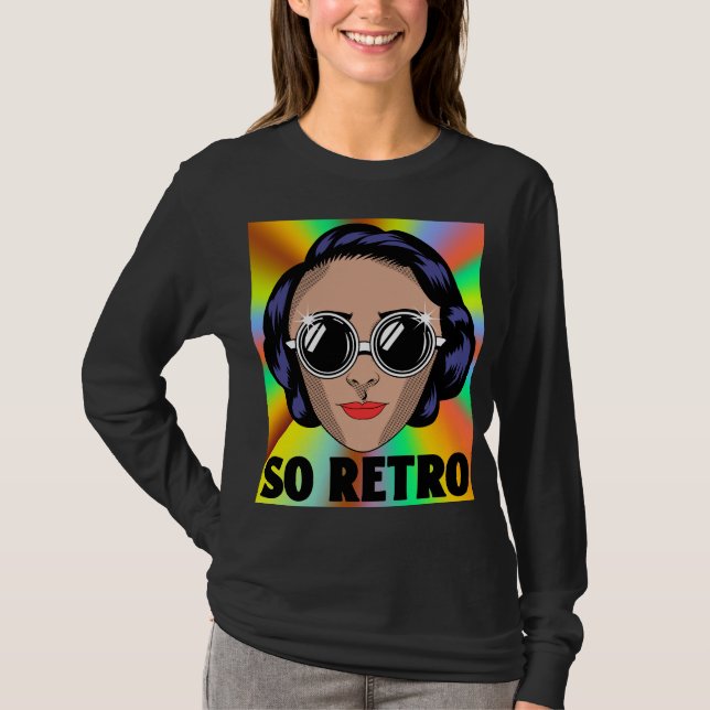 SO RETRO LADIES FRAUEN MAMA EHEFRAU T - Shirt (Vorderseite)