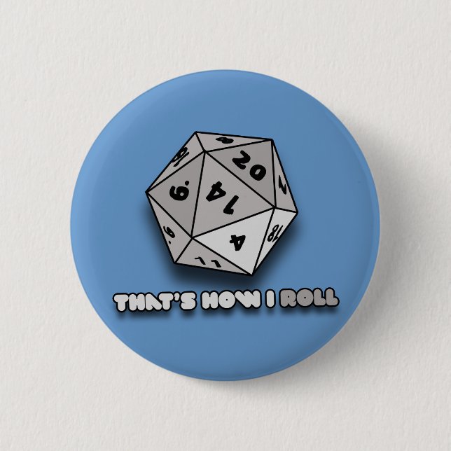 So Roll d20 Button (Vorderseite)
