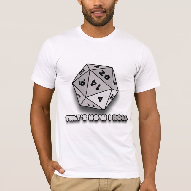 So Roll d20 T-Shirt (Vorderseite)