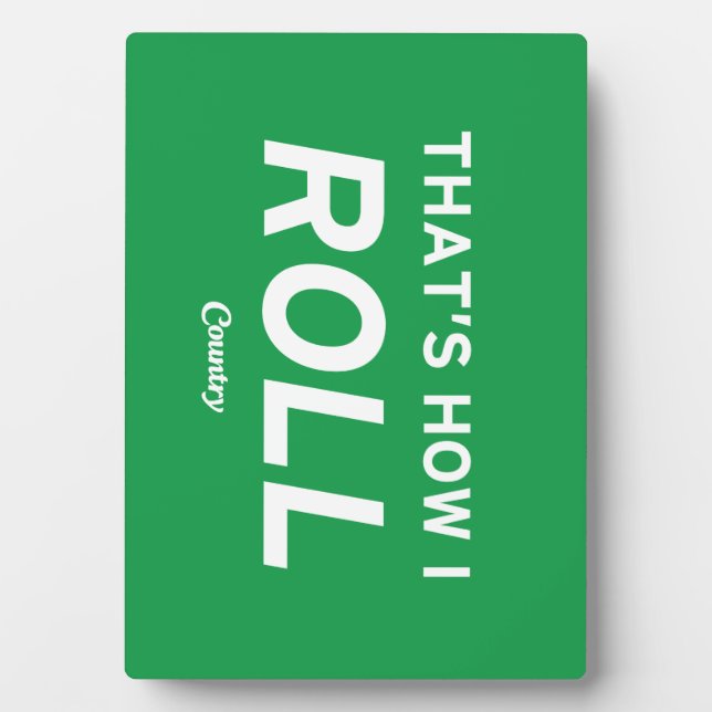 So Roll Fotoplatte (Vorderseite)