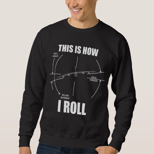 So Roll ich das B-52 Stratoforts Pilot Flyin Sweatshirt (Vorderseite)