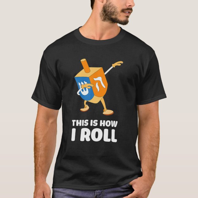 So Roll ich Dreidel Dabbing Chanukah T T-Shirt (Vorderseite)