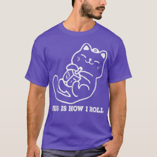 So Roll ich Dreidel Game Funny Juwish Cat M T-Shirt