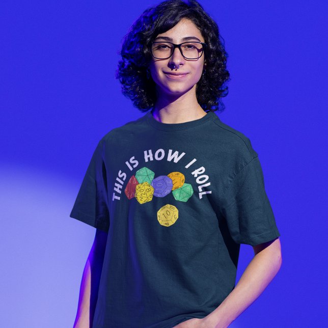 So Roll ich Funny RPG Gaming Würfel Tri-Blend Shirt (Von Creator hochgeladen)