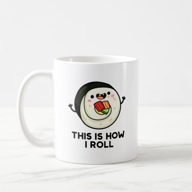 So Roll ich Funny Sushi Pub Kaffeetasse (Links)