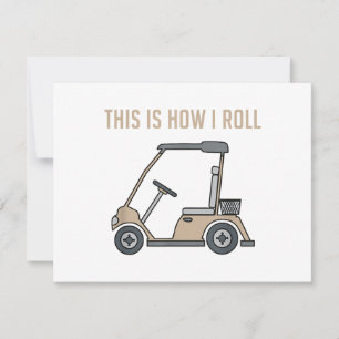 So Roll ich Golf Cart Funny Golfers Save The Date