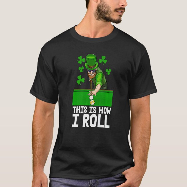 So Roll ich Irish Pool Men St Patricks Iris T-Shirt (Vorderseite)