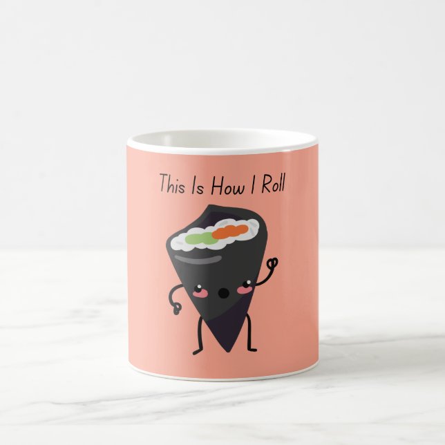 So Roll ich kawaii Sushi Coffee Tasse (Mittel)