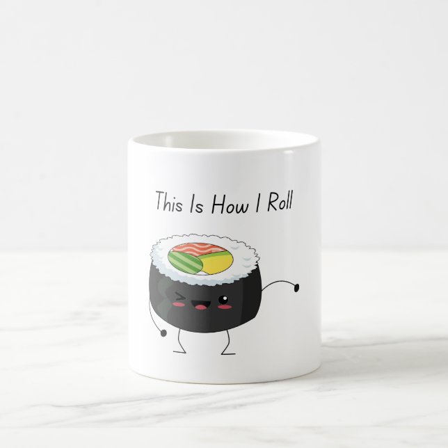 So Roll ich kawaii Sushi Coffee Tasse (Mittel)