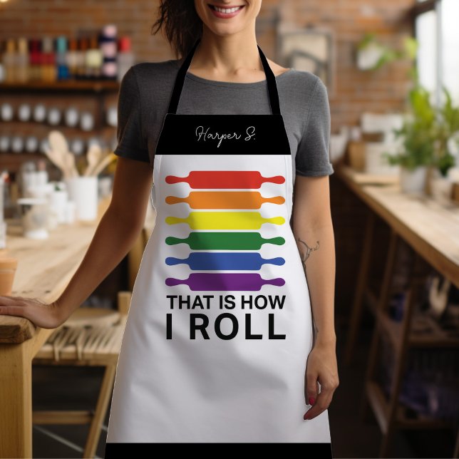 So Roll ich - LGBTIQ Flags Farbe Schürze (🏳️‍🌈 This apron is serving up all the pride vibes with the perfect splash of color)