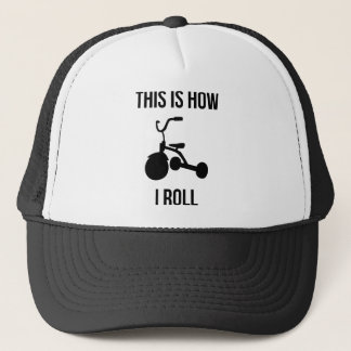 So Roll ich Truckerkappe