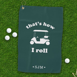 So Roll MIT MONOGRAMM Golfhandtuch