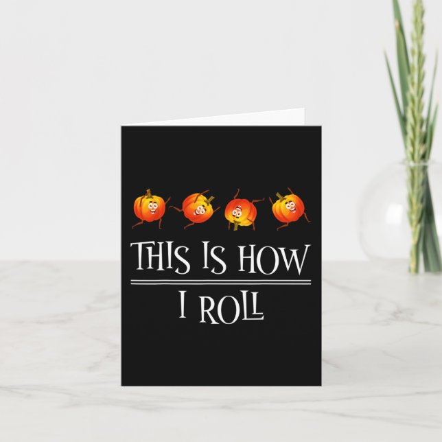So Roll Pumpkin Fall Saison Thanksgivin Karte (Vorderseite)