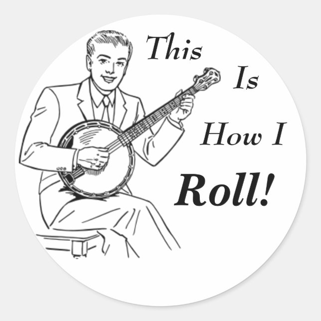 So Roll! Runder Aufkleber (Vorderseite)