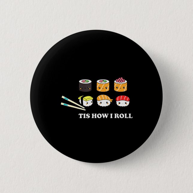 So Roll Shushi Happy Sushi Anime Japanisch F Button (Vorderseite)