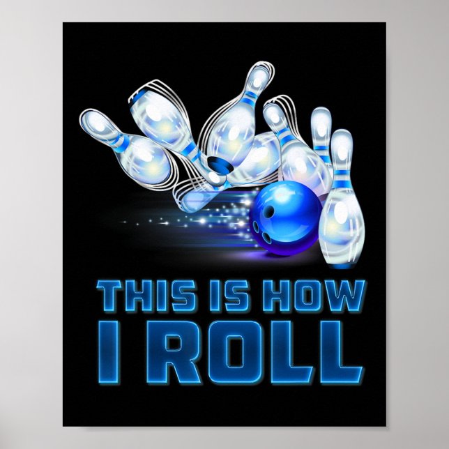 So rolle ich Bowling  Poster (Vorne)