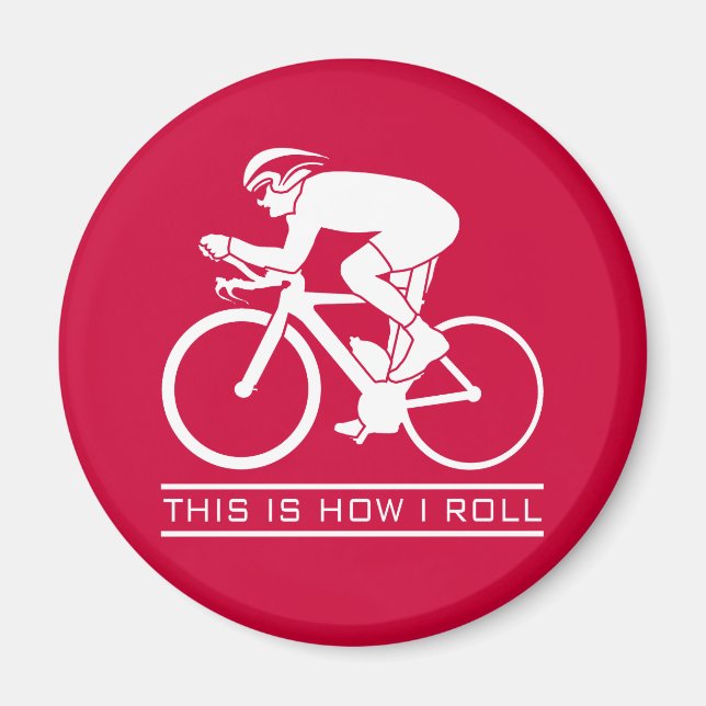 So rolle ich - Cycling Magnet (Vorne)