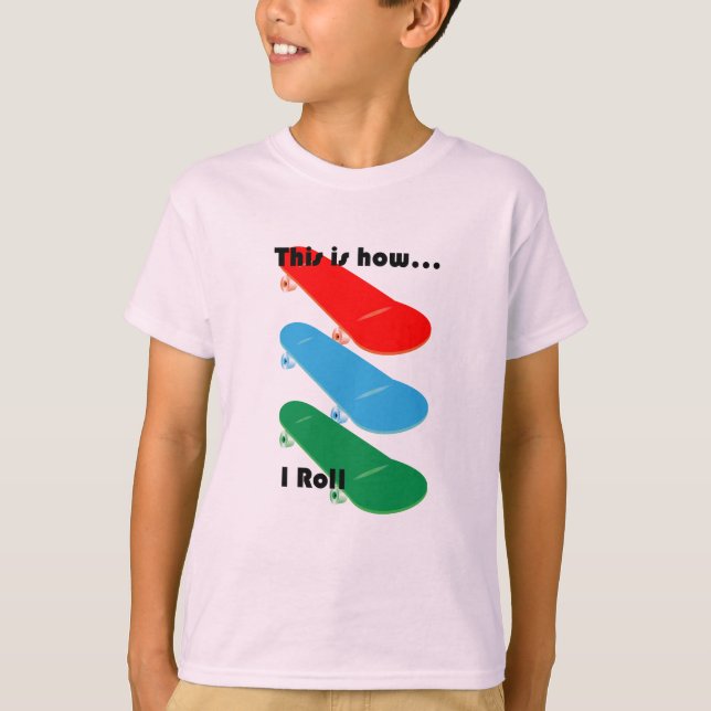 So rolle ich Design - Kids' Basic T - Shirt (Vorderseite)