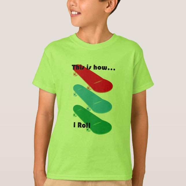 So rolle ich Design - Kids' Basic T - Shirt (Vorderseite)