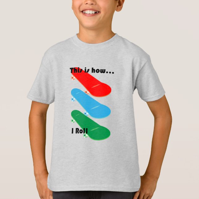 So rolle ich Design - Kids' Basic T - Shirt (Vorderseite)
