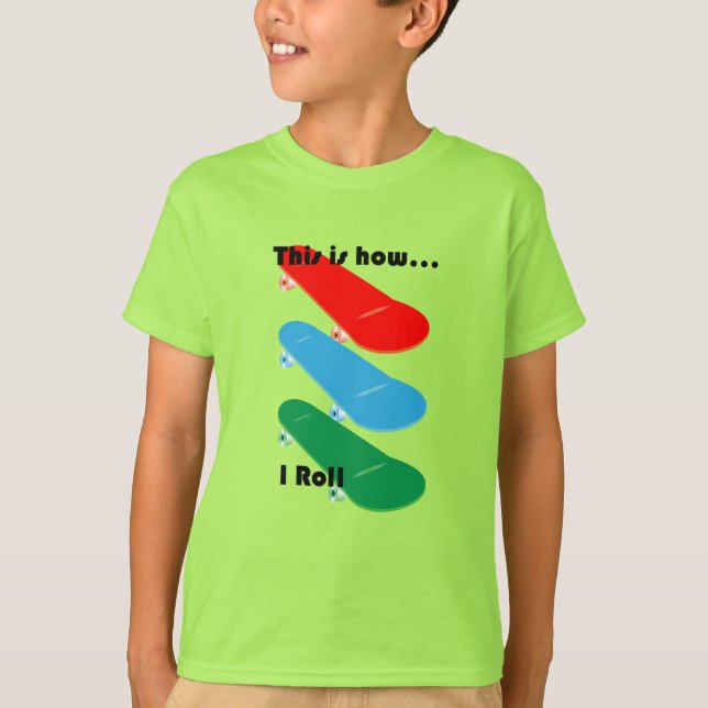 So rolle ich Design - Kids' Basic T - Shirt (Vorderseite)