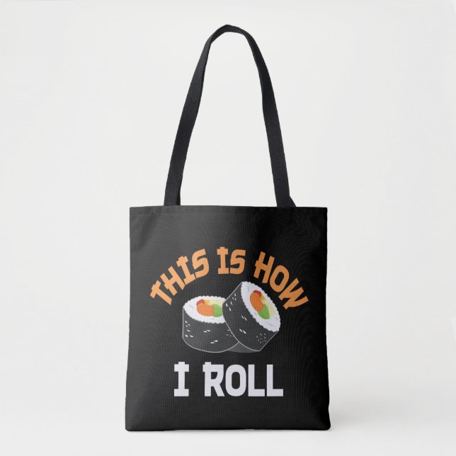 So rolle ich - Funny Sushi (Vorderseite)