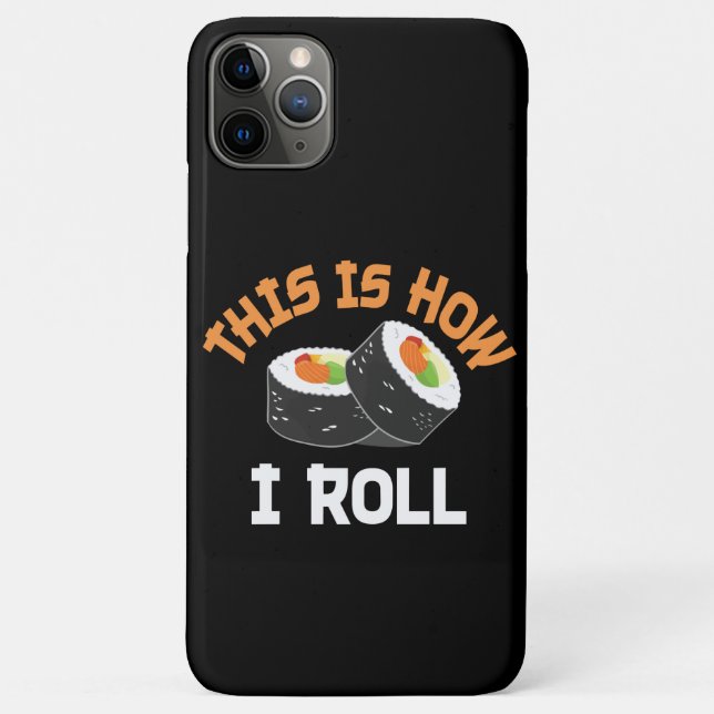 So rolle ich - Funny Sushi Case-Mate iPhone Hülle (Rückseite)
