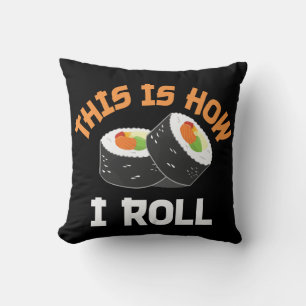 So rolle ich - Funny Sushi Kissen