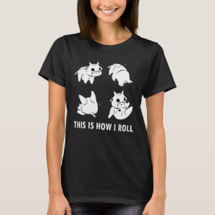 So rolle ich Kleidung Salto Kinder Kuh T-Shirt