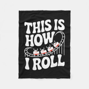 So rolle ich lustige Achterbahn Fleecedecke