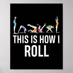 So rolle ich lustige Cheerleading-Turnen Poster