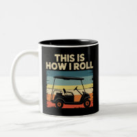 So rolle ich lustige Golfwagen-Golfer Golfen