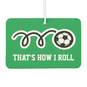 So rolle ich lustiger Fußball Auto Duftspender Autolufterfrischer