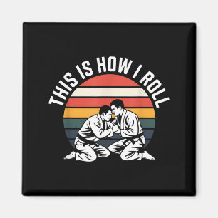 So rolle ich lustiges BJJ Brasilianisches Jiu Jits Magnet