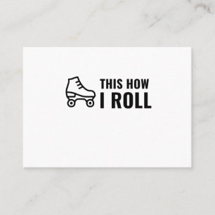SO ROLLE ICH ROLL SCHUHE ROLLER VISITENKARTE