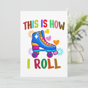 So rolle ich - Roller Skaten Einladung