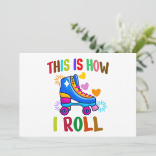 So rolle ich - Roller Skaten Einladung