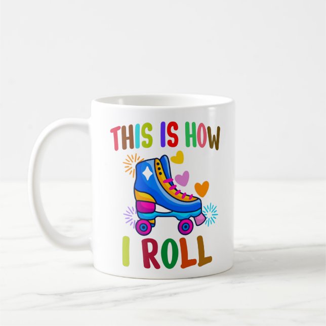 So rolle ich - Roller Skaten Kaffeetasse (Links)