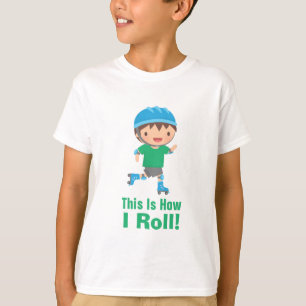 So rolle ich, Roller Skating Junge T-Shirt
