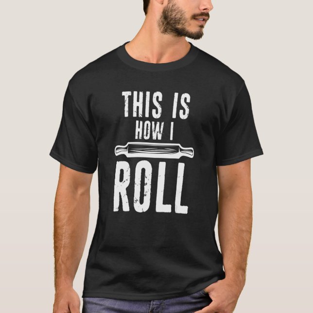 So rolle ich Rolling Button Distressed Breadbak T-Shirt (Vorderseite)