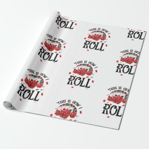 So rolle ich Shirt schwarz Geschenkpapier
