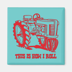 So rolle ich Tractor RED Magnet