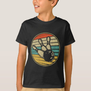 So rolle ich Vintage Retro Bowling 60er 70er B T-Shirt