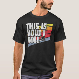 So rolle ich Vintage Retro Golfwagen Golfen T-Shirt