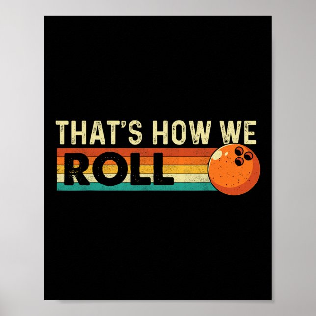 So rollen wir - Bowling Bowler Poster (Vorne)