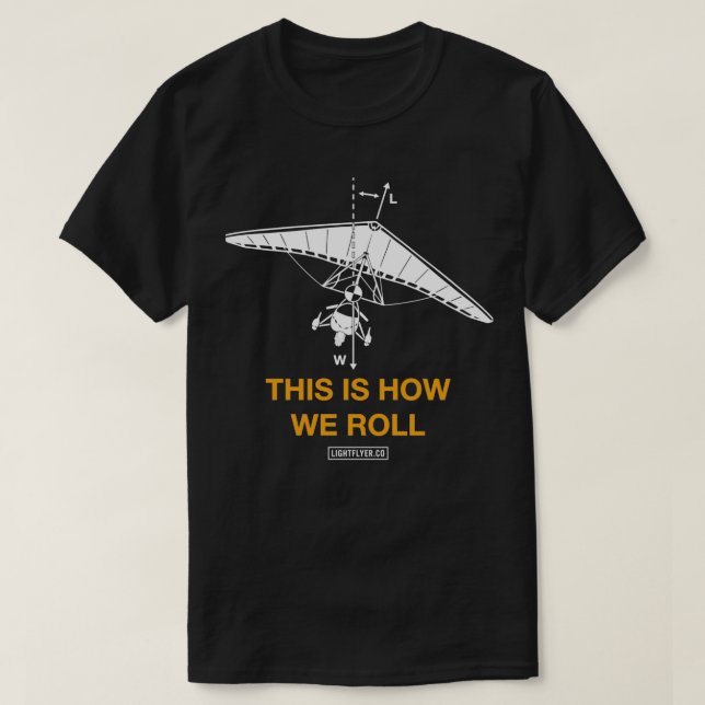 So rollen wir Ultralight Trike Aircraft T-Shirt (Design vorne)