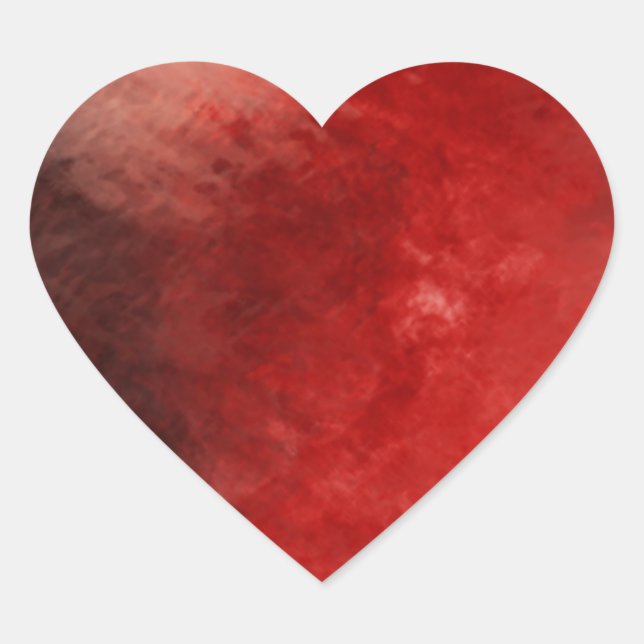 So rot abstrakt 4.1 Herz-Aufkleber (Vorderseite)