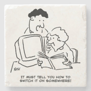 So schalten Sie den Computer ein Steinuntersetzer