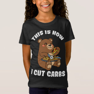 So schneide ich Carbon Pizza Bear Pizza Slice Gym T-Shirt